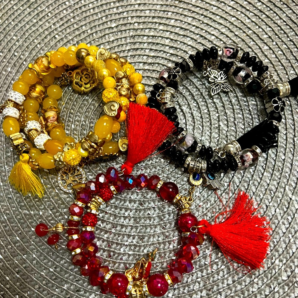 Handmade Beaded Memory Bracelets